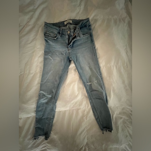 ZARA SONORA BLUE SKINNY JEANS - SIZE 2 - Picture 2 of 6